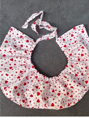 Hearts clown ruffle collar costume clown ruff vintage
